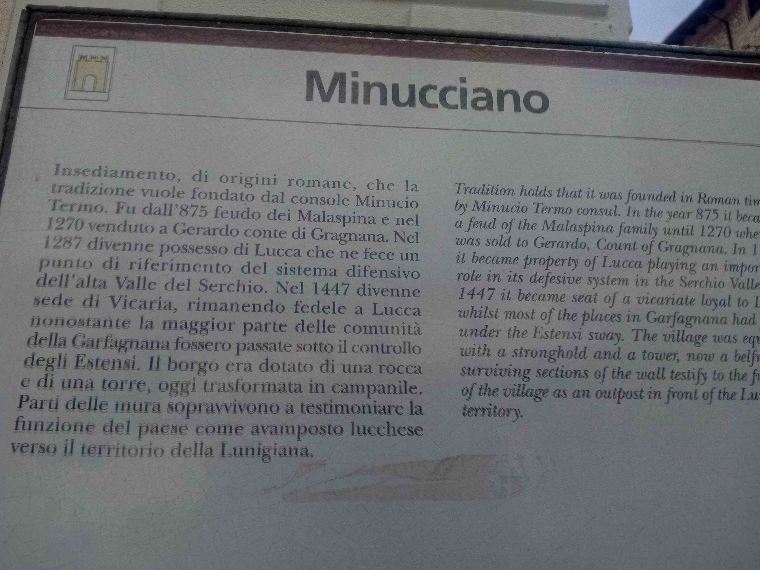 Minucciano info