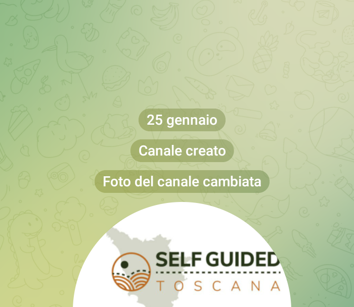 Canale Telegram Selfguided Toscana